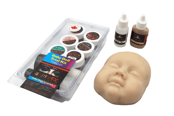 Baby Doll Platinum Silicone Painting Practice Bundle